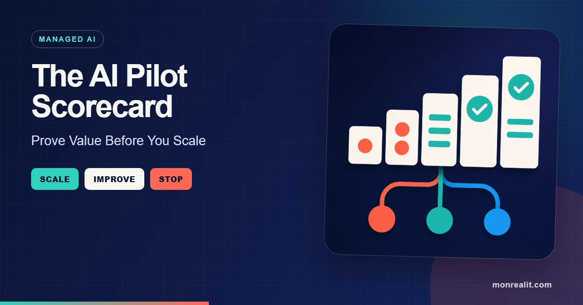 The AI Pilot Scorecard - Prove Value Before You Scale Blog Post Feature Image