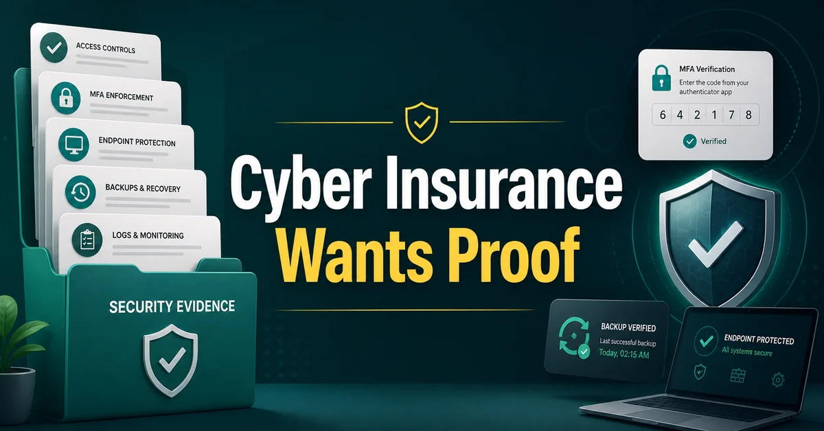 Cyber Insurance Wants Proof. Where Do We Start Blog Post Feature Image