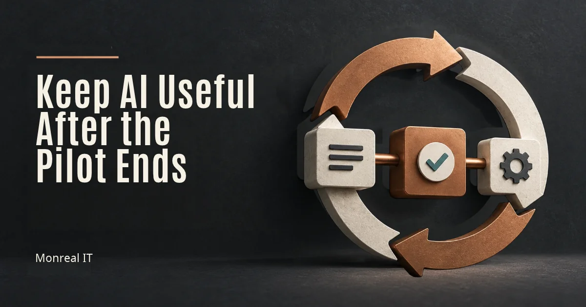 Keep AI Useful After the Pilot Ends Blog Post Feature Image